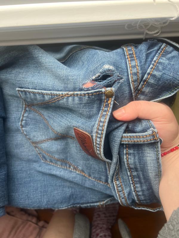 Tear on other side is same