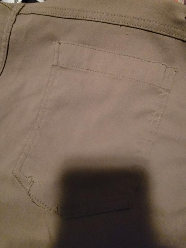 Rear pocket stitching