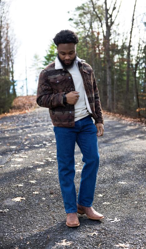 Men's Wrangler® Sherpa Lined Jacquard Print Jacket