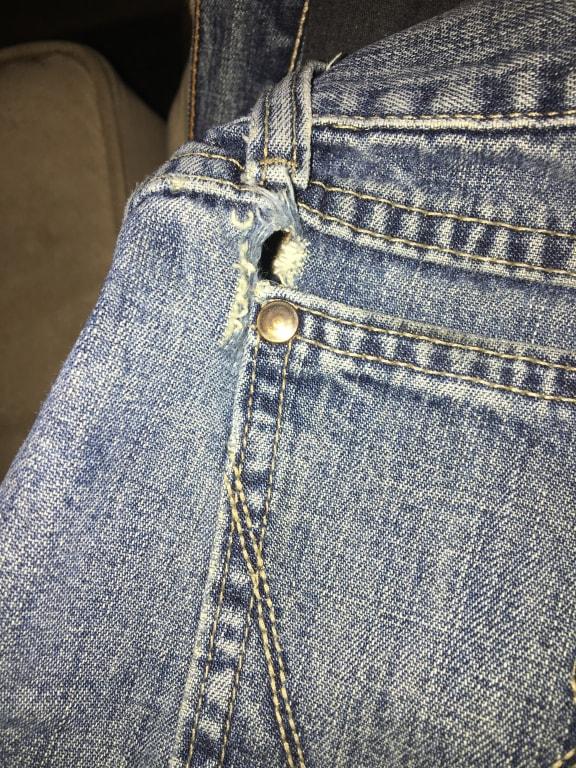 Torn jeans