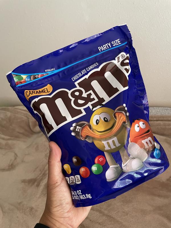 M & M Chocolate Candies, Caramel, Party Size - 34.0 oz