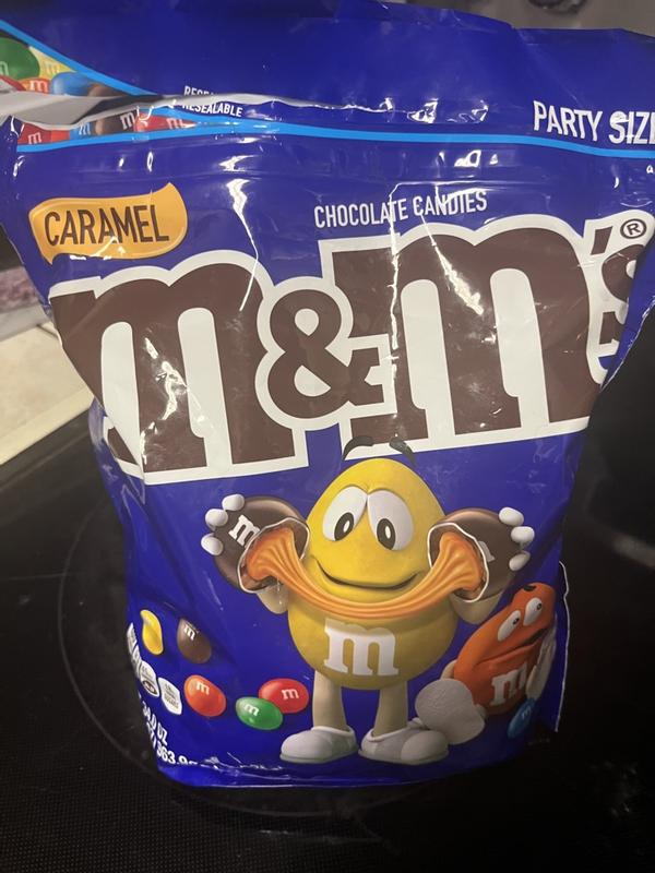M&M's Caramel Milk Chocolate Candy Party Size - 34 oz Bag