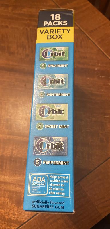 Side of box, listing flavors!