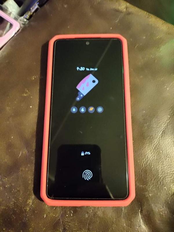 Samsung Galaxy a52 phone w/case