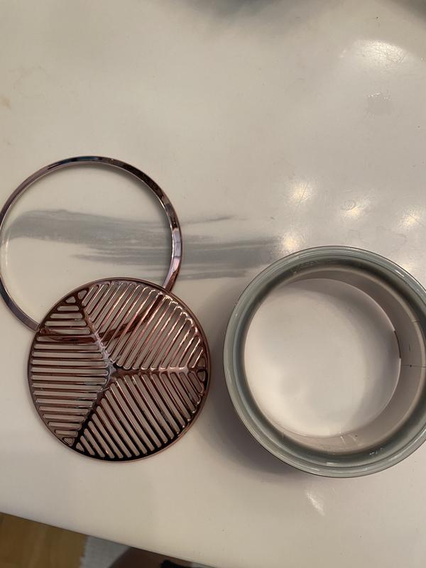 Broken filter cover (probably because it never got properly and falls off every time I use the hair dryer)