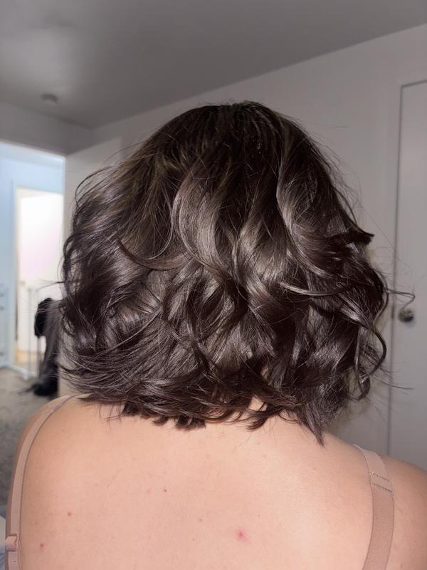 Before & after curling! Only used a heat protector!