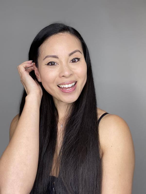 Smooth straight waist long (from semi wavy) hair in about 5 min!