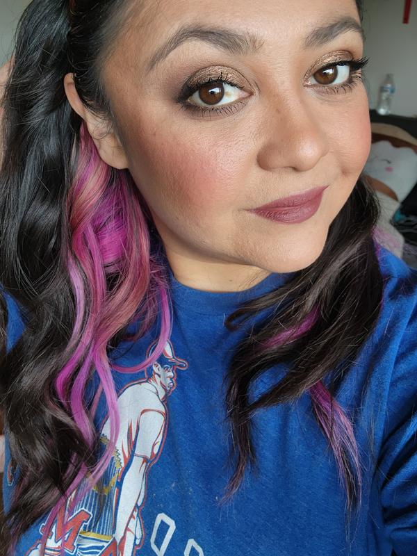 Used the wand to add waves and the barrel to add curl to shorter areas