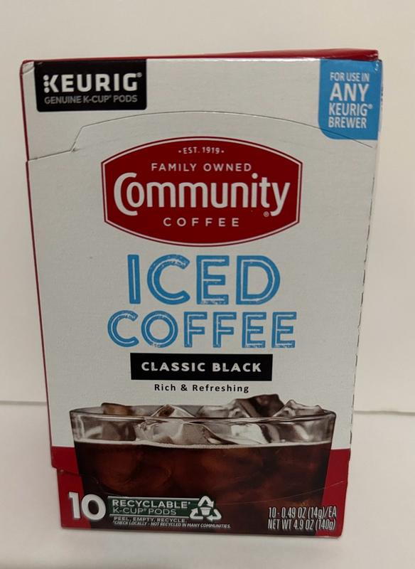 Iced K-Cup Pods Classic Black 10 Count