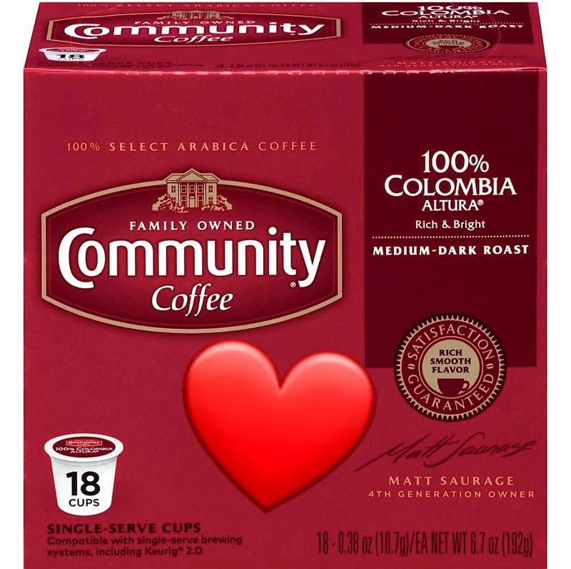 Colombia Dark Coffee Pods 18 Count Community Coffee