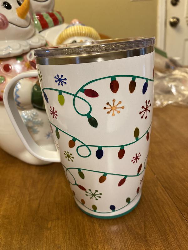 32oz Swig Tumbler, Christmas Bulbs Mug, Tis the Season Tumbler, Gift for  Mom, Birthday Present, Great Gift, Travel Coffee Mug, Holiday Cup. 