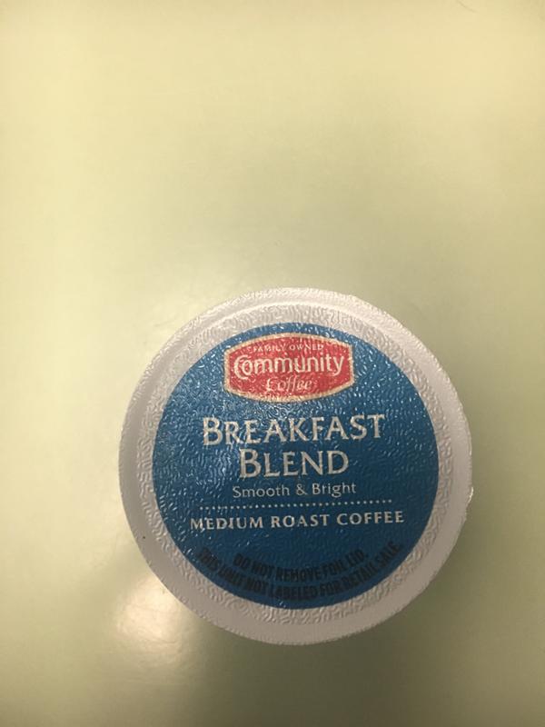 Breakfast Blend Coffee Pods 18 Count Community Coffee