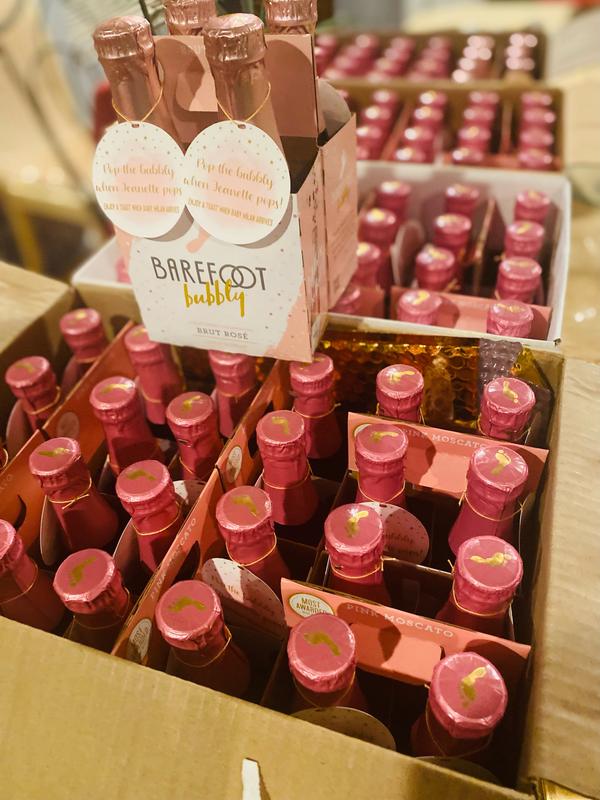 Barefoot wine best sale baby shower favors