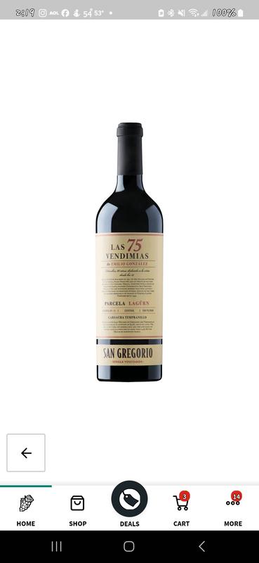 San Gregorio Las 75 Vendimias Garnacha Tempranillo | Total Wine & More