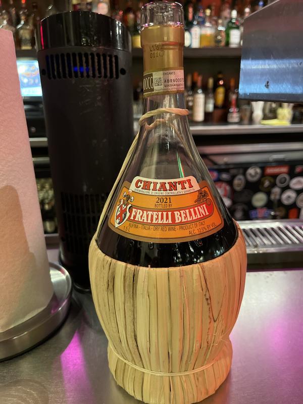 Chianti store straw bottle