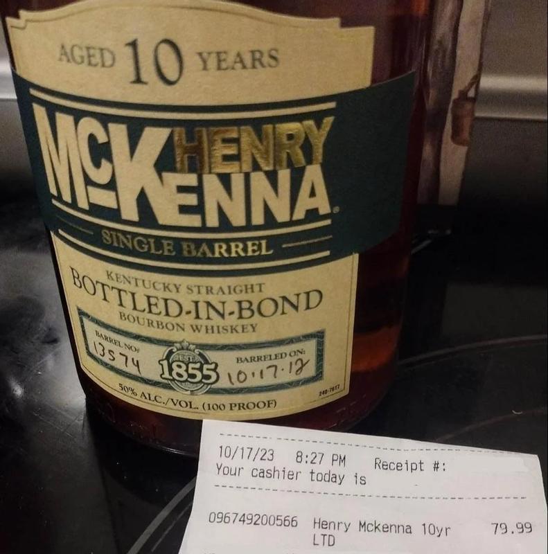 Henry McKenna Single Barrel BIB Bourbon | Total Wine & More