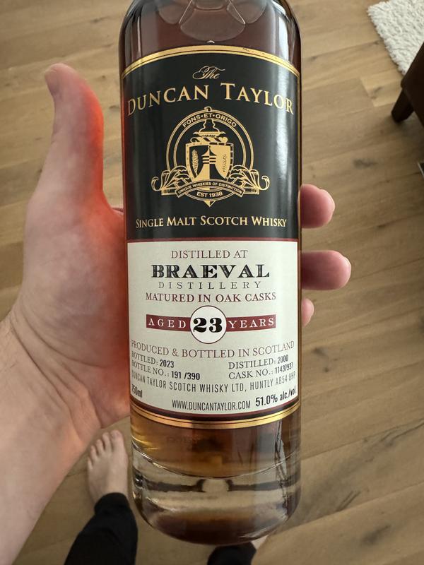 Duncan Taylor Braeval 23 Year 2000 Sherry Cask Single Malt Scotch