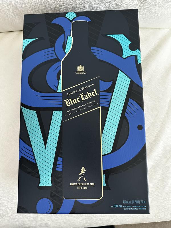 Johnnie Walker Blue Blended Scotch w/ 2 glasses | Total Wine & More