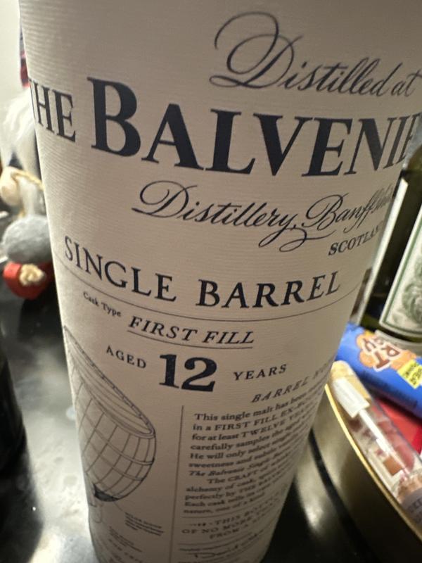 The Balvenie Single Barrel 12 Year Old Single Malt Scotch