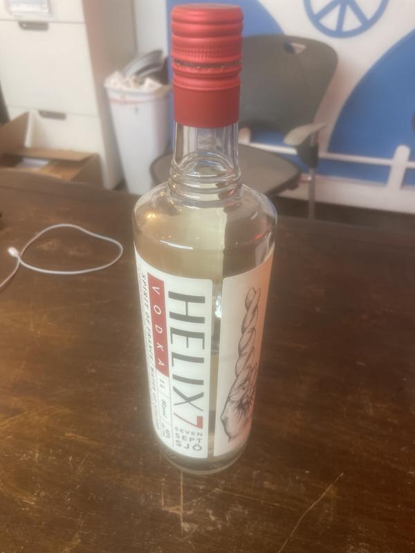 Helix Spirits Vodka 1L - Tonic Bottle & Cork