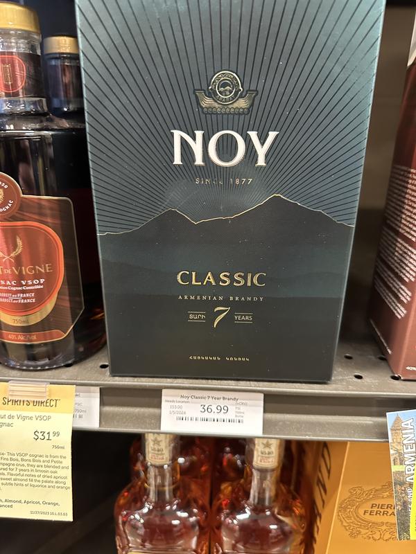 Noy Classic 7 Year Brandy | Total Wine & More