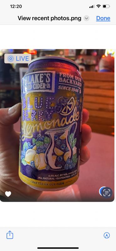 Blakes Blueberry Lemonade Hard Cider 6 Pack Cans