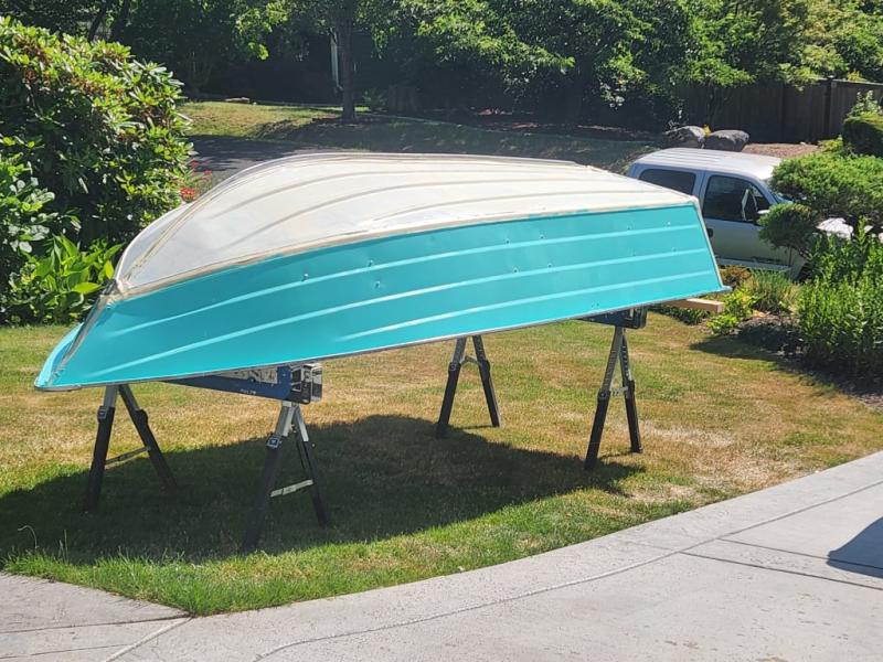 Marine Topside Paint for Boat Pool Slide Fiberglass Wood Classic Whaler  Blue 1Qt