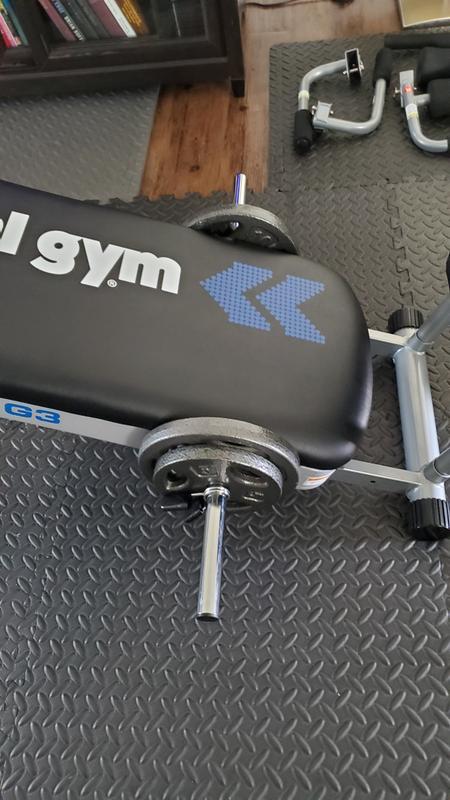 Total gym outlet weight bar attachment