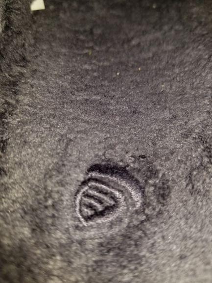 Close up of the hard stitching