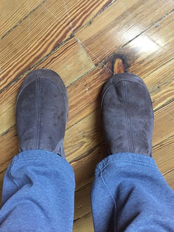 Comfy slippers for lounging