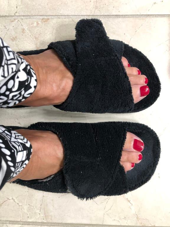 Old slipper on right, new style on left