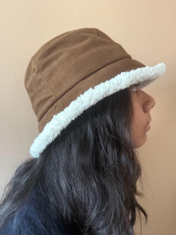 Women's Microsuede Bucket Hat with Sherpa Details – Isotoner.com USA