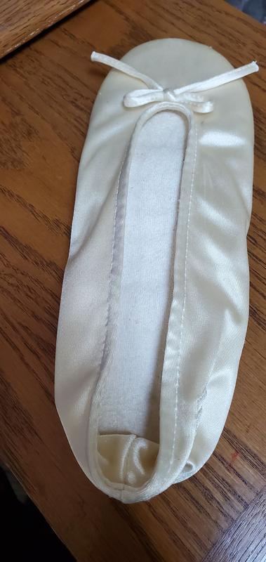 Women’s Satin Ballerina Slippers with Satin Bow - bad elastic