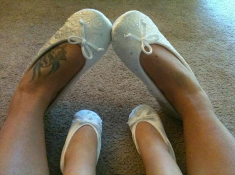 Matching isotoners for my daughter and I!