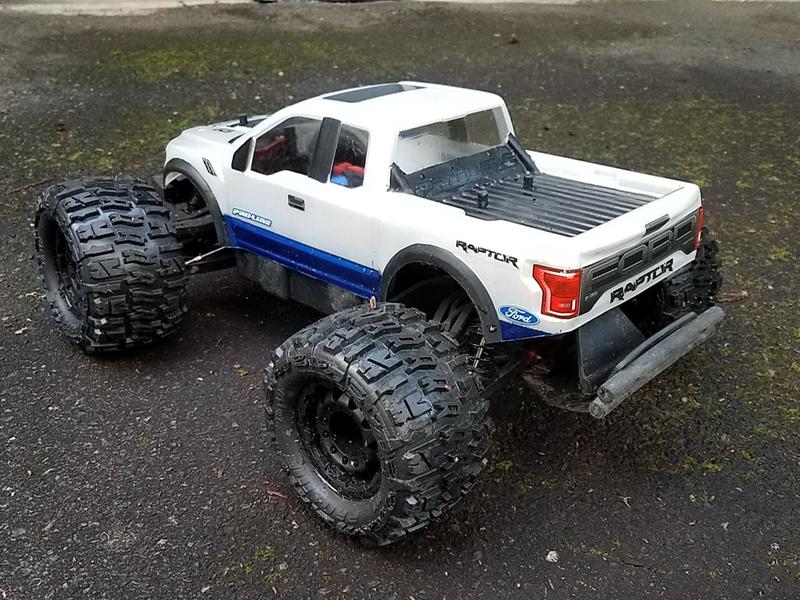 traxxas stampede ford raptor body