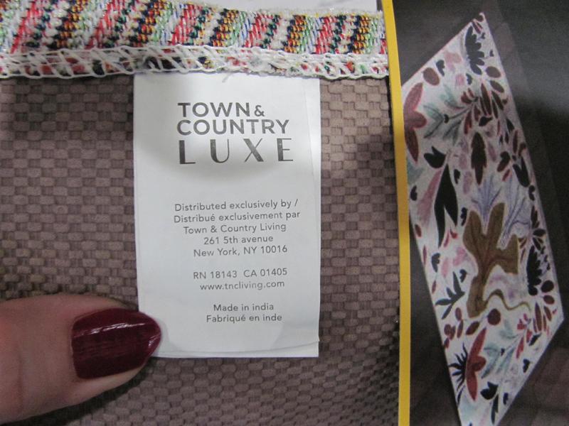 The Town & Country Luxe rug was made in India.