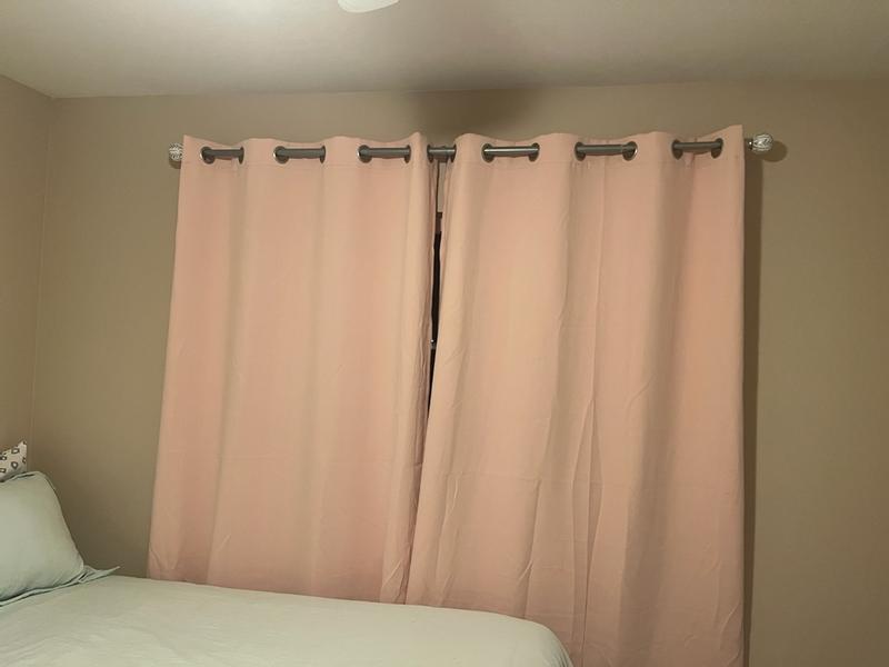 Exclusive Home 96-in Veridian grey Room darkening Interlined Grommet ...