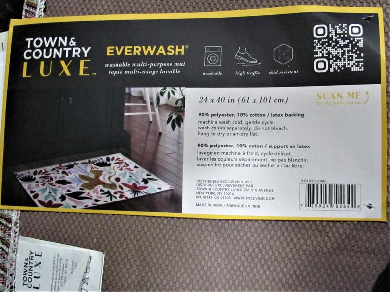 This Town & Country rug has backing on it making it skid resistant.