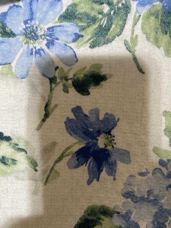 Martha Stewart Everyday Aqua & Yellow Flower Field Kitchen Towel