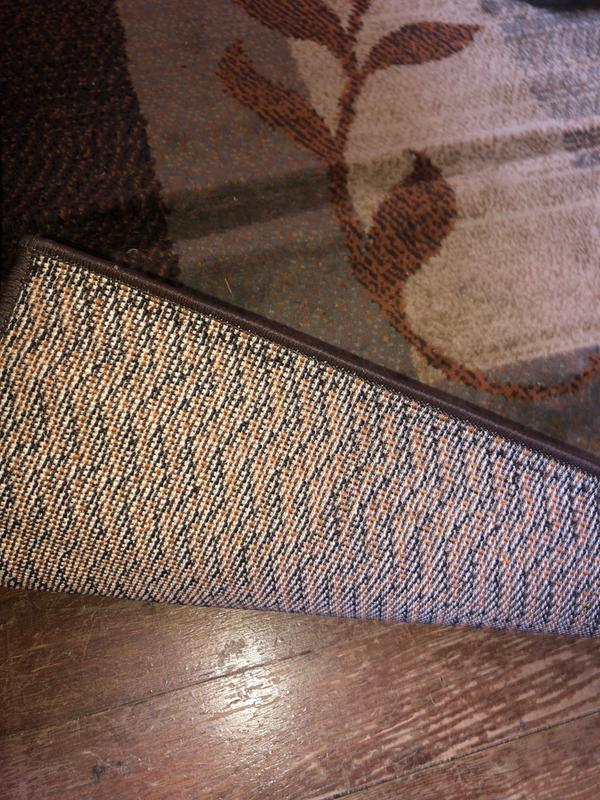 Under the rug makes it perfect for non skidding!