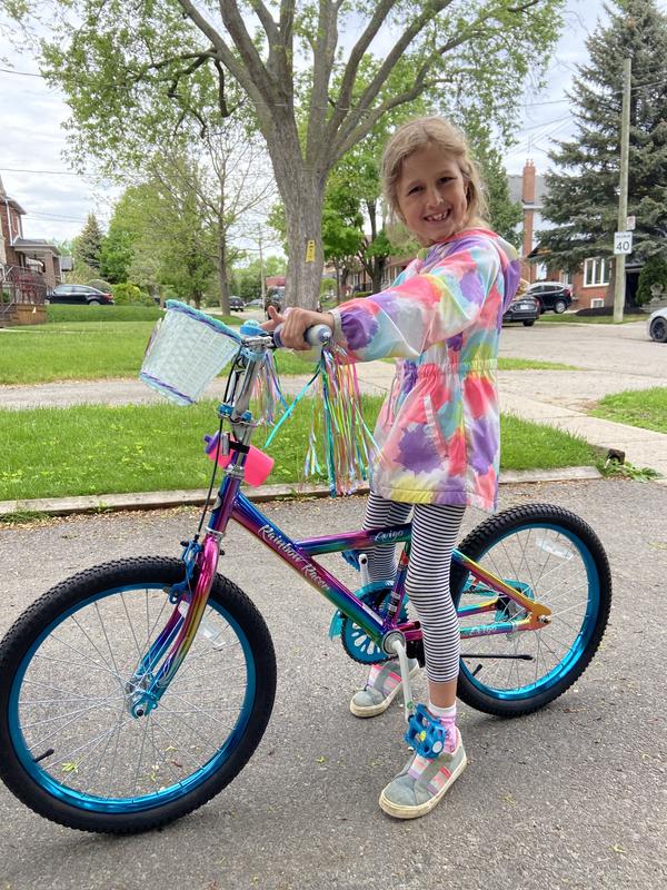 Girls shop rainbow bike