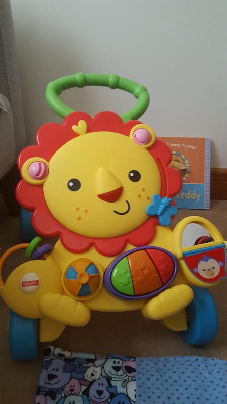 pousseur lion fisher price