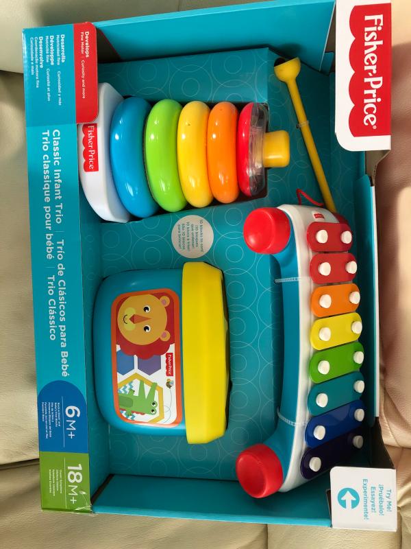 Fisher price infant trio deals gift set