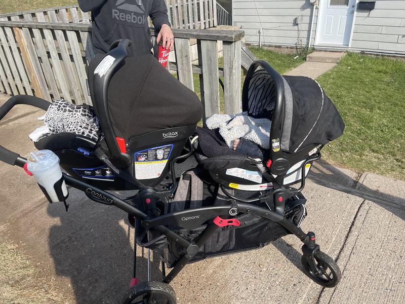Contours Options Tandem Stroller Black Red R Exclusive Babies R Us Canada