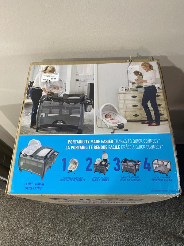 Graco Pack n Play Quick Connect Playard with Portable Bouncer Layne R Exclusive Babies R Us Canada