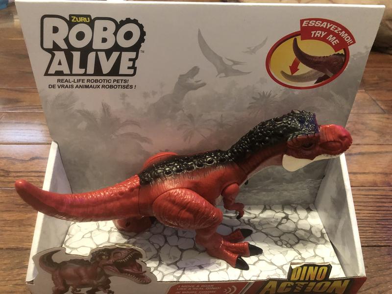 Jouet Dinosaure T-Rex Attaquant Robo Alive Series 2 | Yeux Lumineux Et Rugissement Realiste