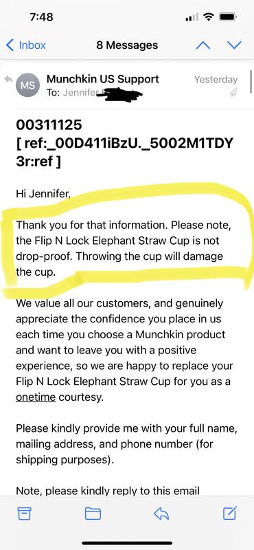 Flip N Lock™ Elephant Straw Cup