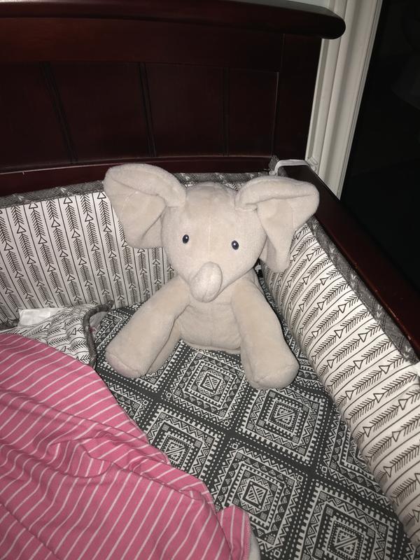 Baby GUND, Peluche animée Flappy l'éléphant, gris, 30,5 cm - Édition  française