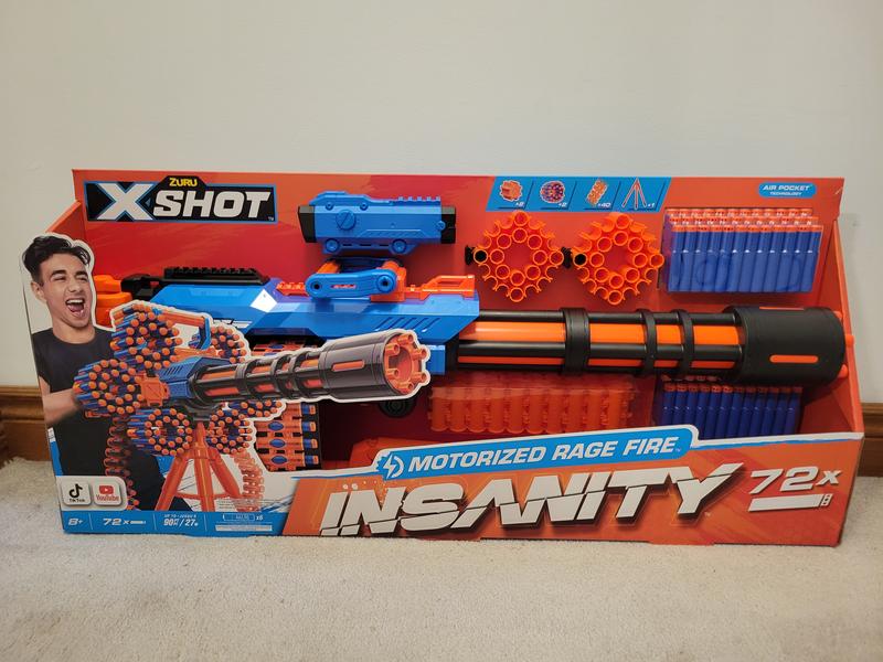 X-Shot Insanity Motorized Rage Fire (72 Darts) by ZURU