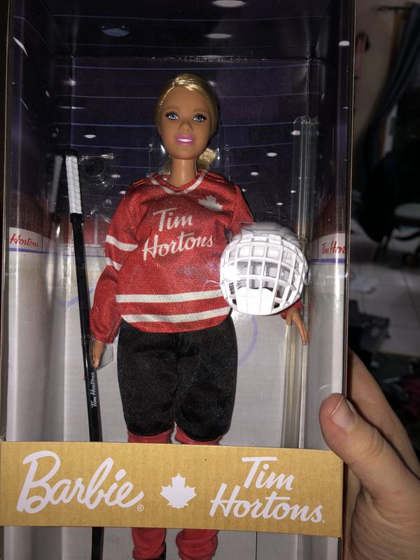 Tim hortons hockey online barbie doll